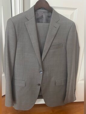 Men's Classic Gray Two-Button Suit - Cardinal of Canada